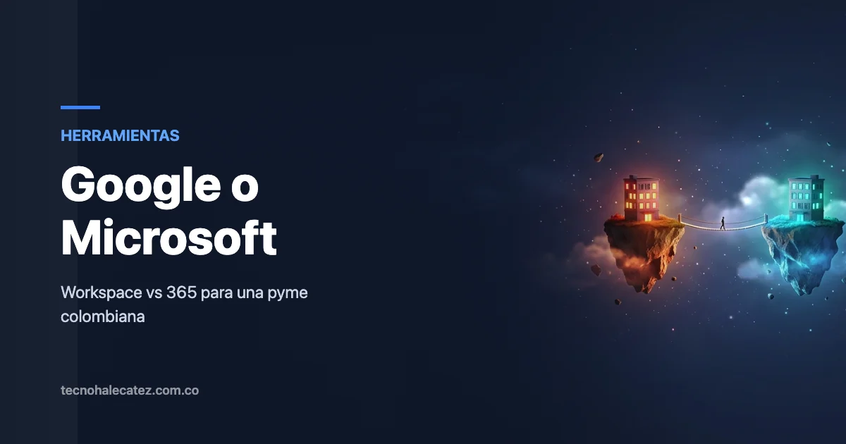 Google Workspace vs Microsoft 365 para una pyme colombiana
