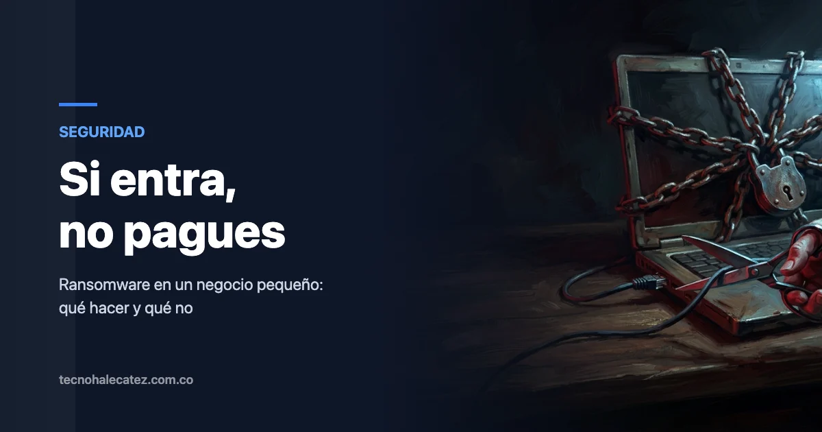 Qué hacer si entra ransomware en tu negocio (y qué no)