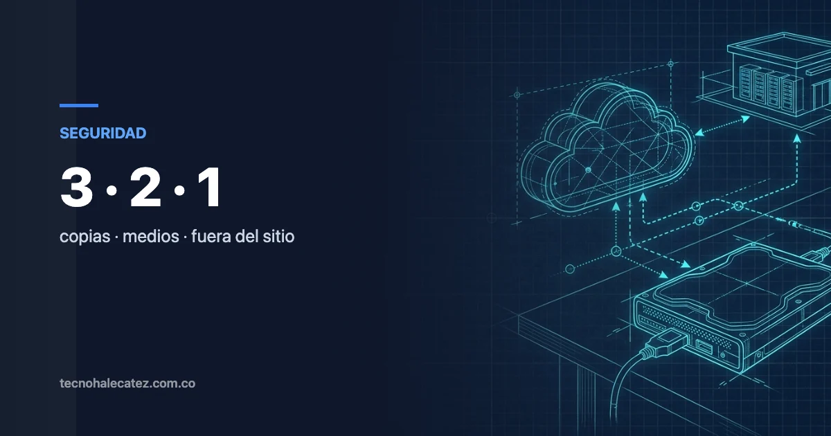 La regla 3-2-1 de copias de seguridad, explicada sin tecnicismos